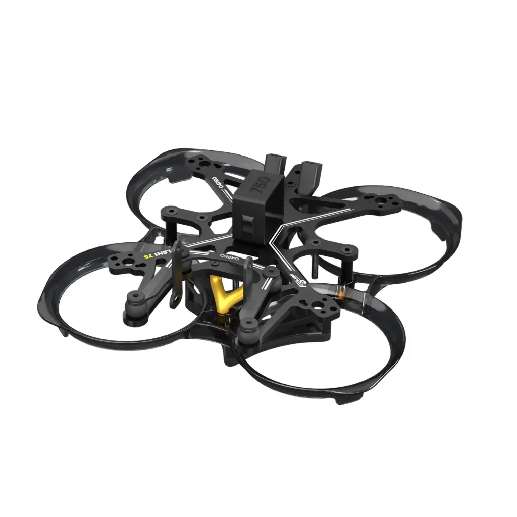 Flywoo FlyLens 75 O3 Frame kit – Clear Black