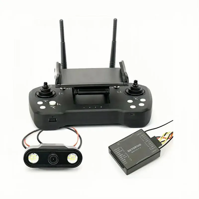 SKYDROID T12 2.4GHZ 12CH Remote Controller with R12 Receiver and 3IN1 Camera