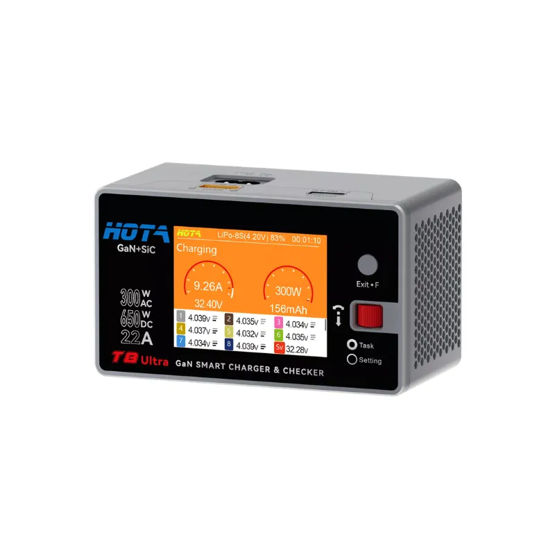 HOTA T8 ULTRA-650W 1-8S AC/DC GAN SMART CHARGE